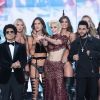 Bruno Mars, Lady Gaga, The Weeknd (Abel Tesfaye), Adriana Lima, Elsa Hosk, Alessandra Ambrosio, Taylor Hill, Martha Hunt, Sara Sampaio, Lais Ribeiro - Défilé Victoria's Secret Paris 2016 au Grand Palais à Paris, le 30 novembre 2016. © Cyril Moreau/Bestimage