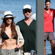 Gerard Butler et sa compagne Morgan Brown arrivent à Ischia pour le festival du film le 11 juillet 2016