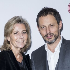 Semi-exclusif - Claire Chazal et Marc-Olivier Fogiel au Dîner "Sauver la vie" pour la fondation Descartes au Pavillon Ledoyen à Paris le 30 novembre 2016. © Olivier Borde/Bestimage