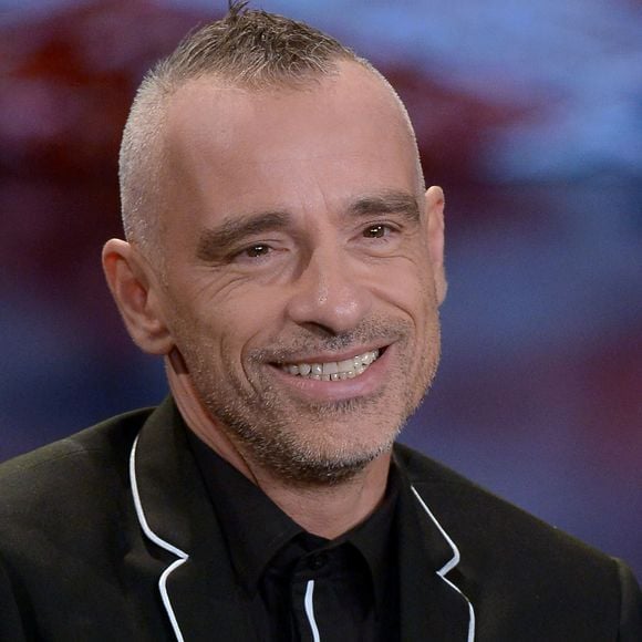 Eros Ramazzotti sur le plateau de l'émission TV "Che tempo che Fa" à Milan. Le 7 mai 2016