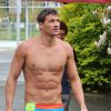 Exclusif - Le nageur americain Ryan Lochte en competition a Vancouver, le 25 mai 2013