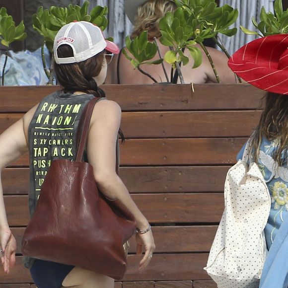 Exclusif - Drew Barrymore au Bikini Bootcamp à l'Amansala Resort. Tulum, Mexique, le 17 novembre 2016.