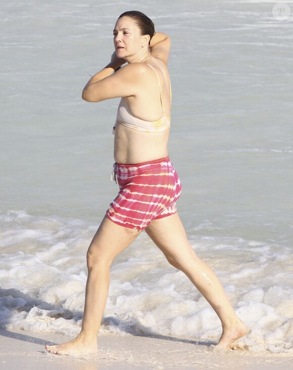 Exclusif - Drew Barrymore Exclusif - Drew Barrymore au Bikini Bootcamp à l'Amansala Resort. Tulum, Mexique, le 12 novembre 2016.