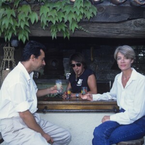 Jacques Dutronc et Françoise Hardy en Corse en 1988.