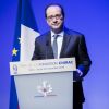Le président de la République François Hollande lors de la cérémonie de remise du prix de la Fondation Chirac au musée du Quai Branly à Paris, 24 novembre 2016. © Denis Allard/Pool/Bestimage