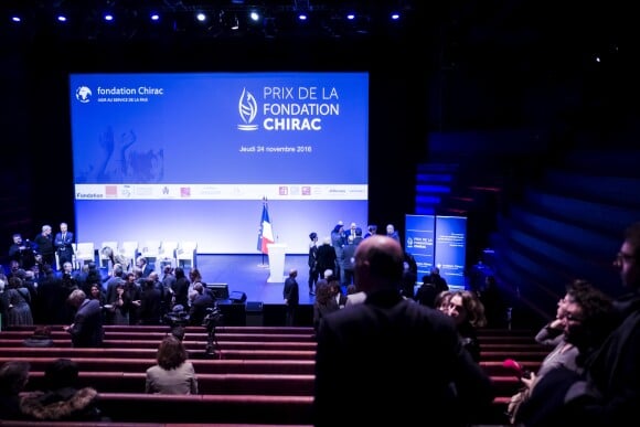 Cérémonie de remise du prix de la Fondation Chirac au musée du Quai Branly à Paris, 24 novembre 2016. © Denis Allard/Pool/Bestimage