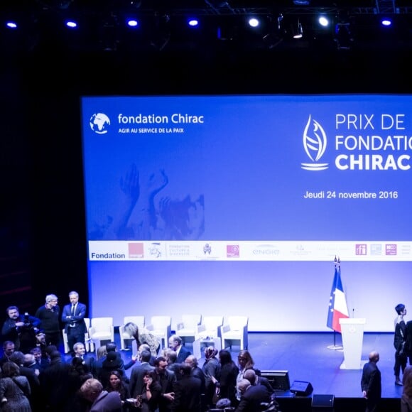 Cérémonie de remise du prix de la Fondation Chirac au musée du Quai Branly à Paris, 24 novembre 2016. © Denis Allard/Pool/Bestimage