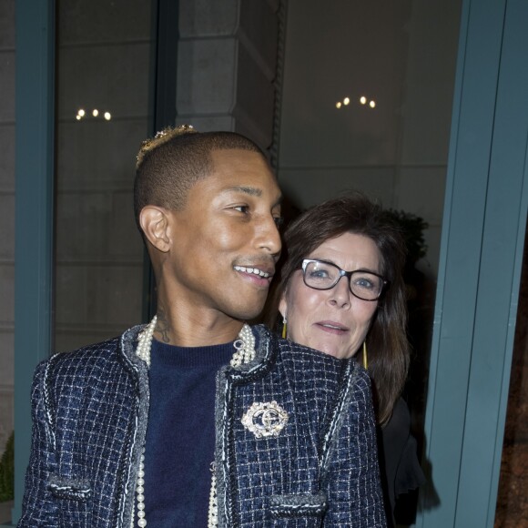 Pharrell Williams et la princesse Caroline de Monaco - Défilé Chanel Métiers d'Art 2016-2017 au Ritz à Paris, le 6 décembre 2016. © Olivier Borde/Bestimage