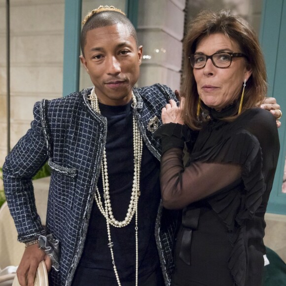 Pharrell Williams et la princesse Caroline de Monaco - Défilé Chanel Métiers d'Art 2016-2017 au Ritz à Paris, le 6 décembre 2016. © Olivier Borde/Bestimage