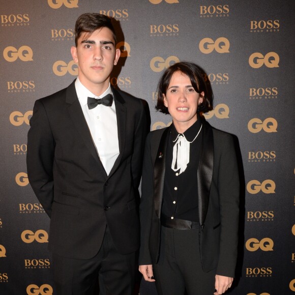 Théo et Maud Griezmann à la 7ème cérémonie des "Hommes de l'Année GQ" au musée d'Orsay à Paris, le 23 novembre 2016. © Rachid Bellack/Bestimage  Celebrities at the "7th GQ Awards - Men of the Year" ceremony held at the Orsay Museum in Paris. November 23rd, 2016.23/11/2016 - Paris