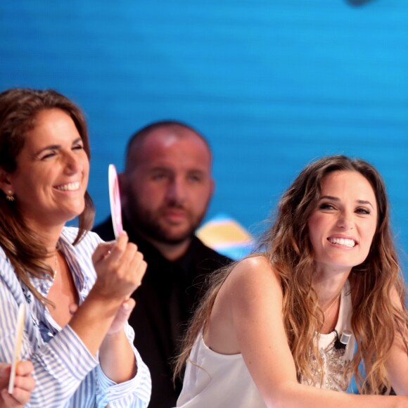 Exclusif -Valérie Bénaïm et Capucine Anav - Enregistrement de la première émission de la rentrée de Touche pas à mon poste (TPMP) sur C8 à Paris le 5 septembre 2016. © Dominique Jacovides / Bestimage