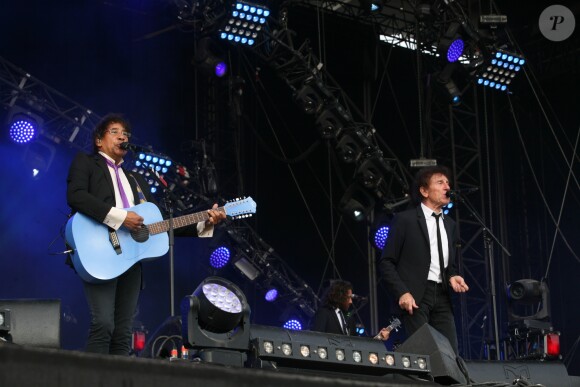 Laurent Voulzy et Alain Souchon en concert à la fête de l' Humanité à la Courneuve le 11 septembre 2016.