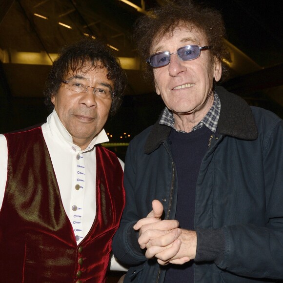 Exclusif - Laurent Voulzy et Alain Souchon - Concert privé MFM Radio de Alain Souchon et Laurent Voulzy sur un bateau-mouche à Paris le 10 novembre 2015.