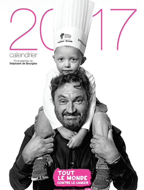 Yves Camdeborde pose pour le calendrier 2017 de "Tout le monde contre le cancer".