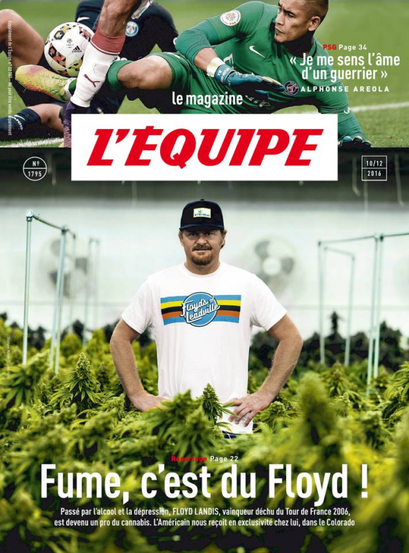 Couverture de L'Equipe magazine du 9 décembre 2016.