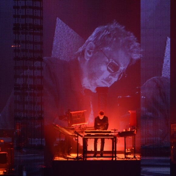 Jean-Michel Jarre en concert à l'AccorHotels Arena POPB Bercy lors de sa tournée "Electronica World Tour" à Paris. Le 12 décembre 2016 © Lionel Urman / Bestimage