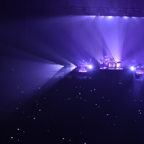 Jean-Michel Jarre en concert à l'AccorHotels Arena POPB Bercy lors de sa tournée "Electronica World Tour" à Paris. Le 12 décembre 2016 © Lionel Urman / Bestimage