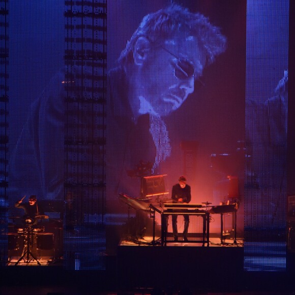 Jean-Michel Jarre en concert à l'AccorHotels Arena POPB Bercy lors de sa tournée "Electronica World Tour" à Paris. Le 12 décembre 2016 © Lionel Urman / Bestimage