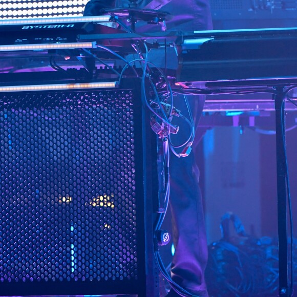 Jean-Michel Jarre en concert à l'AccorHotels Arena POPB Bercy lors de sa tournée "Electronica World Tour" à Paris. Le 12 décembre 2016 © Lionel Urman / Bestimage