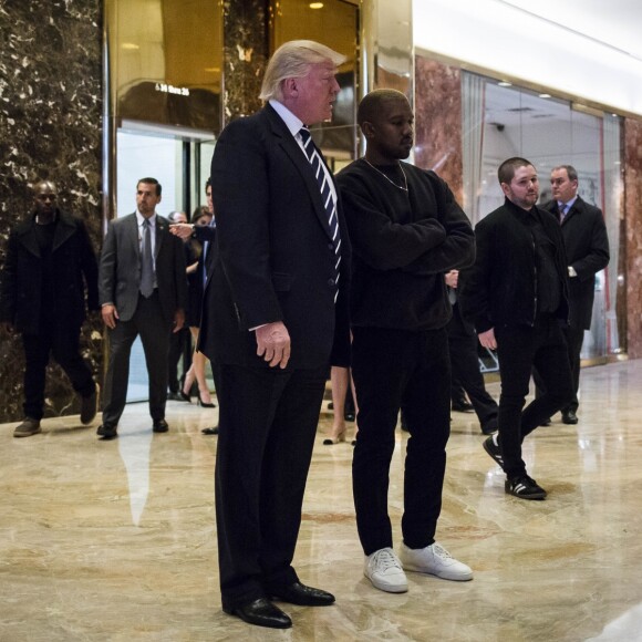 Donald Trump et Kanye West à la Trump Tower, à Manhattan. New York, le 13 décembre 2016.