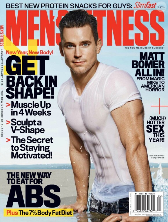 Matt Bomer en couverture de Men 's Fitness, janvier-février 2016