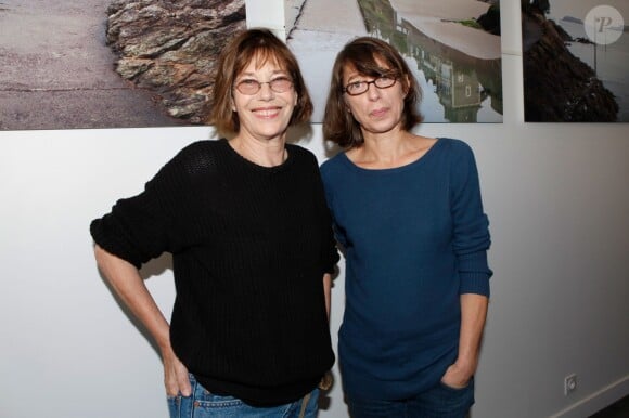 Jane Birkin à l'inauguration de l'exposition de sa fille Kate Barry à Dinard le 5 octobre 2012