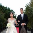 Le mariage du prince Leka II d'Albanie et d'Elia Zaharia à Tirana. Albanie, le 8 octobre 2016