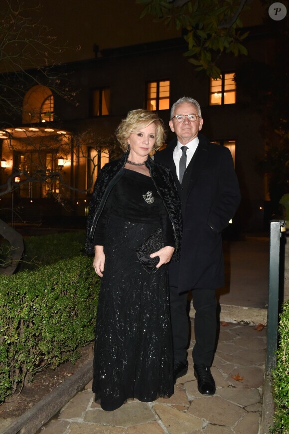Alberta Ferretti et son mari Massimo Ferretti au dîner de Noël de l'Institut Européen d'Oncologie, au profit de la fondation de l'institut (Fondazione IEO CCM) à la Villa Necchi Campiglio. Milan le 13 décembre 2016.