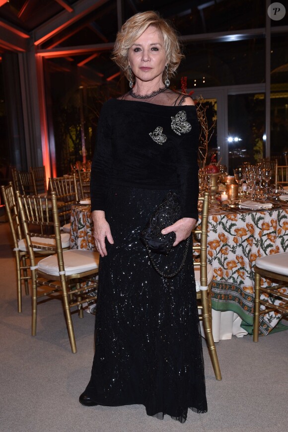 Alberta Ferretti au dîner de Noël de l'Institut Européen d'Oncologie, au profit de la fondation de l'institut (Fondazione IEO CCM) à la Villa Necchi Campiglio. Milan le 13 décembre 2016.