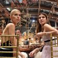 Karolína Kurkova et Bianca Brandolini d'Adda au dîner de Noël de l'Institut Européen d'Oncologie, au profit de la fondation de l'institut (Fondazione IEO CCM) à la Villa Necchi Campiglio. Milan le 13 décembre 2016.