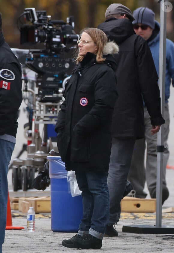 Exclusif - Premières photos de Jodie Foster sur le tournage de la saison 3 de sa série 'Black Mirror' en Ontario au Canada, le 16 novembre 2016 © CPA/Bestimage