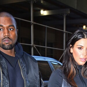 Kim Kardashian et Kanye West à New York le 16 avril 2016