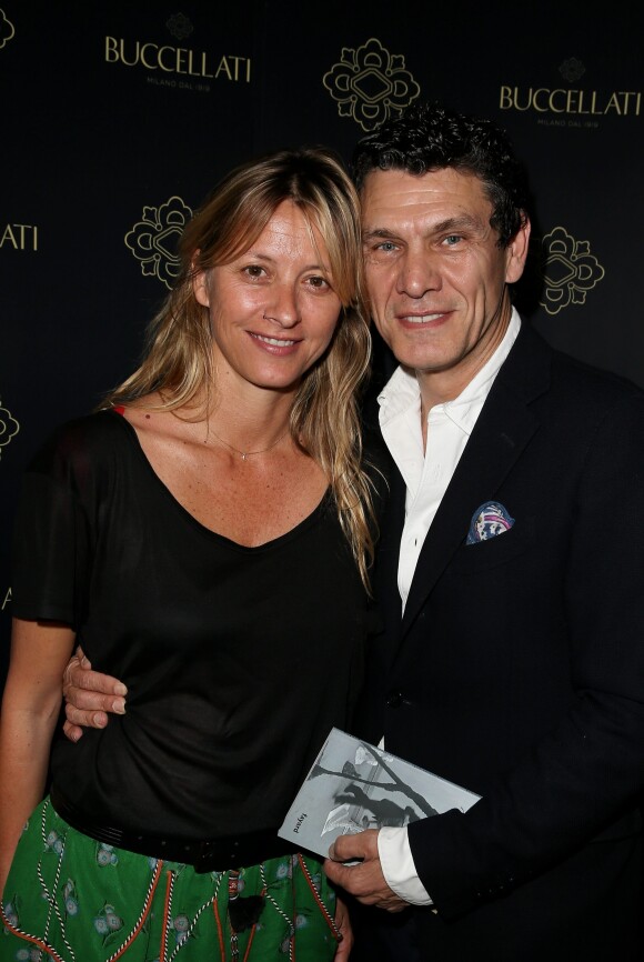 Marc Lavoine et sa femme Sarah - Inauguration de la nouvelle boutique Buccellati rue de la Paix à Paris le 8 juin 2016.