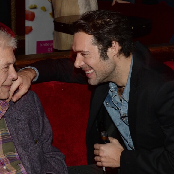 Guy Bedos et son fils Nicolas Bedos - After-party du film "Mr & Mme Adelman" au Raspoutine à Paris, le 19 décembre 2016. © Rachid Bellak/Bestimage