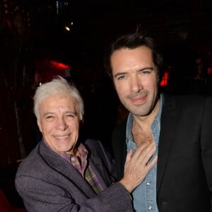 Guy Bedos et son fils Nicolas Bedos - After-party du film "Mr & Mme Adelman" au Raspoutine à Paris, le 19 décembre 2016. © Rachid Bellak/Bestimage