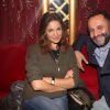 Nadia Farès et Yannig Samot - After-party du film "Mr & Mme Adelman" au Raspoutine à Paris, le 19 décembre 2016.