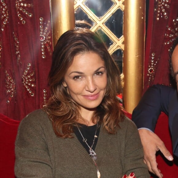Nadia Farès et Yannig Samot - After-party du film "Mr & Mme Adelman" au Raspoutine à Paris, le 19 décembre 2016.