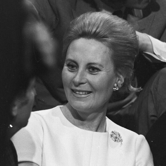 En France, à Paris, Michèle Morgan le 10 avril 1968