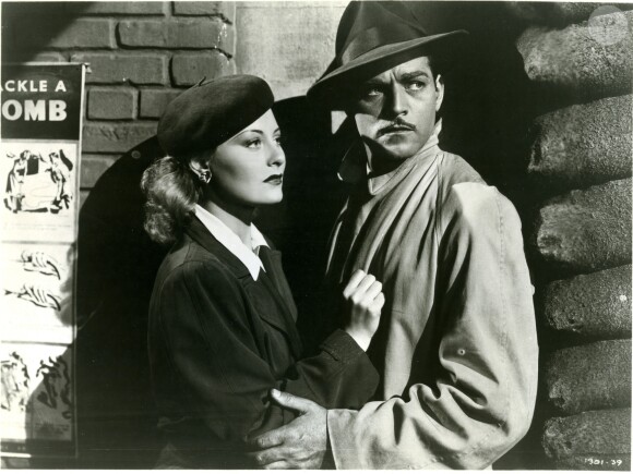 Archives - Michèle Morgan et Alan Curtis dans le film "Two tickets to London" en 1943