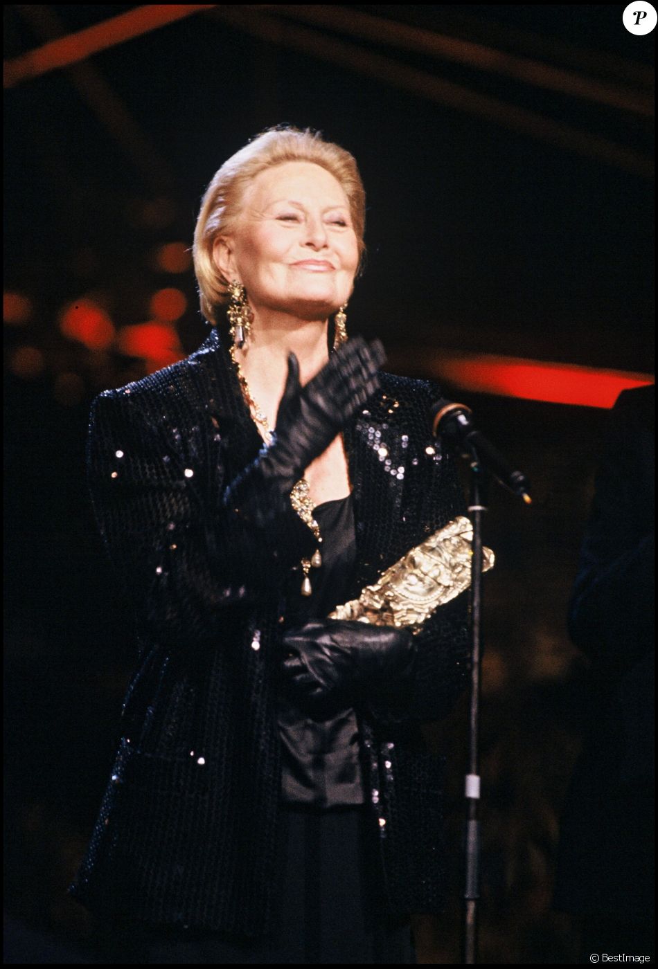 Michèle Morgan aux César 1992.