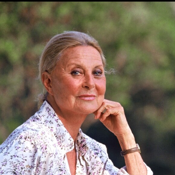 Michèle Morgan à Saint Tropez en 1990.