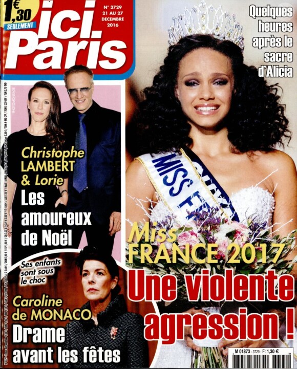 Couverture du magazine "Ici Paris" en kiosques le 21 décembre 2016.