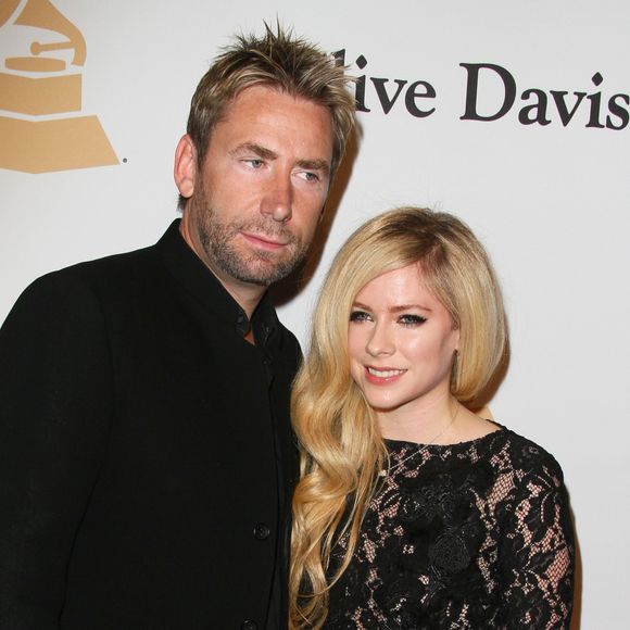 Avril Lavigne et son ex mari Chad Kroeger - Soirée de Gala Clive Davis Pre-Grammy à l'hôtel Hilton de Beverly Hills le 14 février 2016.