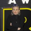 Carrie Fisher à la première de "Star Wars: Le réveil de la Force" à Odeon Leicester Square à Londres le 16 décembre 2015