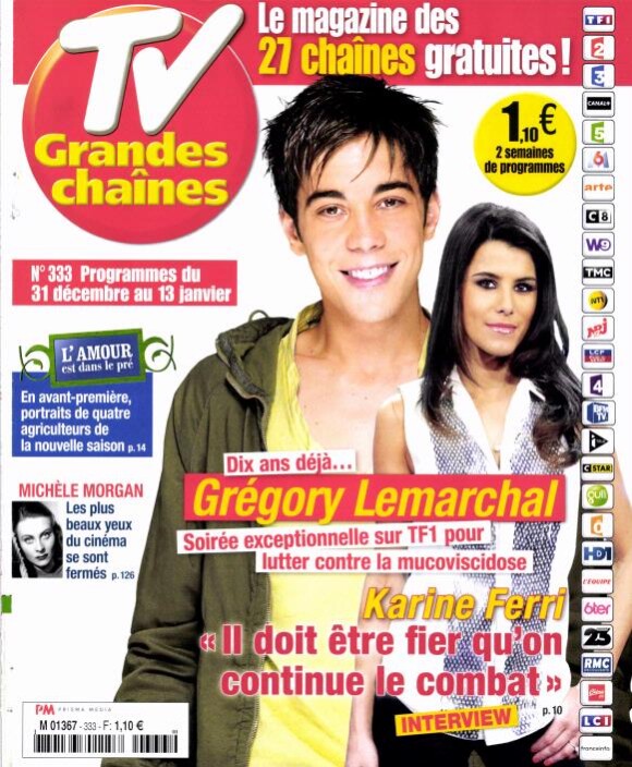 Magazine TV Grandes Chaînes en kiosques le 26 décembre 2016.