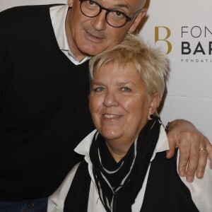 Mimie Mathy et son mari Benoist Gérard - Semi-exclusif - Remise du prix de La Fondation Diane & Lucien Barrière 2015 au théâtre Tristan Bernard à Paris, pour la pièce "Je vous écoute" à Paris le 1er février 2016. © Coadic Guirec/Bestimage