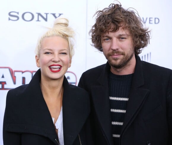 Sia et son mari Erik Anders Lang à la première de "Annie'" à New York, le 7 décembre 2014. En décembre 2016, le couple annonçait son divorce.
