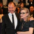 Carrie Fisher et Fisher Stevens - Montée des marches du film "Mademoiselle" lors du 69e Festival International du Film de Cannes. Le 14 mai 2016. © Borde-Jacovides-Moreau/Bestimage