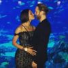 Jessica Ledon et David Guetta célébrant le Nouvel An 2017 à Dubaï.