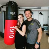 David Hallyday : Intense cours de boxe avec sa fille Emma après les fêtes !